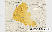 Physical Map of Zvishavane Rural, shaded relief outside