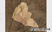 Satellite Map of Zvishavane Rural, darken