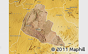Satellite Map of Zvishavane Rural, physical outside