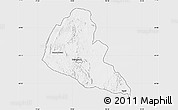 Silver Style Map of Zvishavane Rural, single color outside