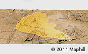 Physical Panoramic Map of Zvishavane Rural, satellite outside