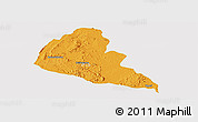 Political Panoramic Map of Zvishavane Rural, cropped outside