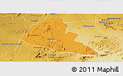 Political Panoramic Map of Zvishavane Rural, physical outside