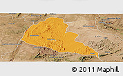 Political Panoramic Map of Zvishavane Rural, satellite outside