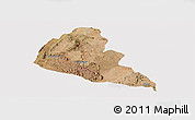 Satellite Panoramic Map of Zvishavane Rural, cropped outside