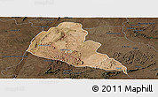 Satellite Panoramic Map of Zvishavane Rural, darken