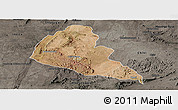 Satellite Panoramic Map of Zvishavane Rural, darken, semi-desaturated