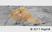 Satellite Panoramic Map of Zvishavane Rural, desaturated