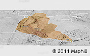 Satellite Panoramic Map of Zvishavane Rural, lighten, desaturated
