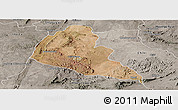 Satellite Panoramic Map of Zvishavane Rural, semi-desaturated