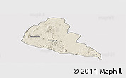 Shaded Relief Panoramic Map of Zvishavane Rural, cropped outside