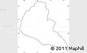 Blank Simple Map of Zvishavane Rural, cropped outside, no labels