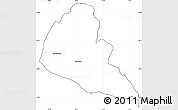 Blank Simple Map of Zvishavane Rural, cropped outside