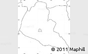 Blank Simple Map of Zvishavane Rural, no labels