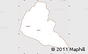 Classic Style Simple Map of Zvishavane Rural, cropped outside