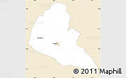 Classic Style Simple Map of Zvishavane Rural, single color outside