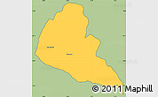 Savanna Style Simple Map of Zvishavane Rural, cropped outside