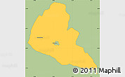 Savanna Style Simple Map of Zvishavane Rural, single color outside