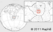 Blank Location Map of ZVISHAVANE urban, highlighted parent region