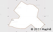 Classic Style Simple Map of ZVISHAVANE urban, cropped outside