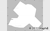 Gray Simple Map of ZVISHAVANE urban