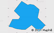 Political Simple Map of ZVISHAVANE urban, cropped outside