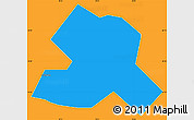 Political Simple Map of ZVISHAVANE urban