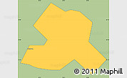 Savanna Style Simple Map of ZVISHAVANE urban